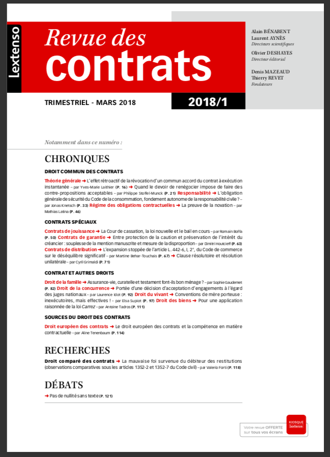 Pour une application raisonnée de la loi Carrez ; Note sous Cour de cassation, troisième Chambre civile, 26 octobre 2017 - Club des métiers du Droit