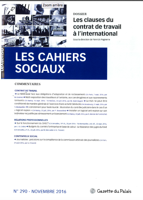 La clause de rapatriement - Club des métiers du Droit